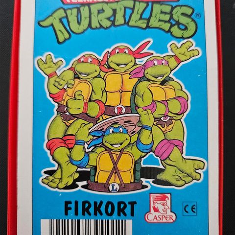 Turtles kortspill fra 1991