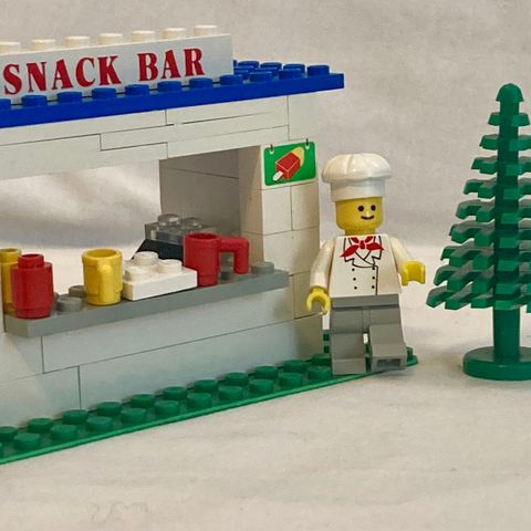 Vintage LEGO #675 1980, Snack Bar . Alle deler SOM NY