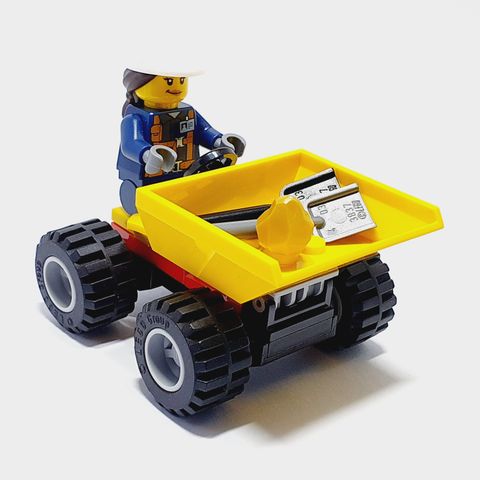 LEGO City Miner - Female Explosives Engineer med dumper (cty0877)