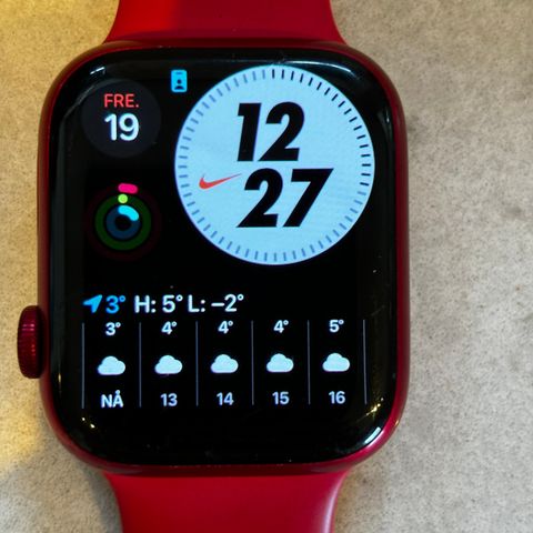 Apple Watch 7 | Celluar + GPS | 45 mm | (PRODUCT)RED | Pent brukt