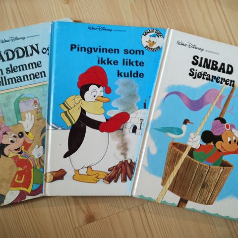 Donald Ducks bokklubb - Sinbad/Aladdin/Pingvinen som ikke likte kulde