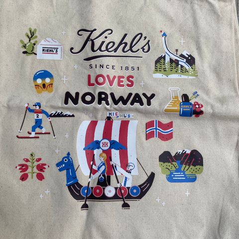 Nye handlenett med Norge-tema🇳🇴2 nye/ubrukte handlenett / tote bags fra Kiehl’s.