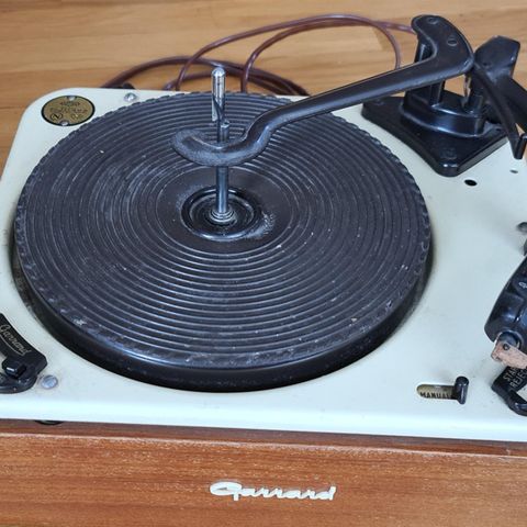 Retro: Garrard platespiller RC 121/4 HN, m/plateskifter