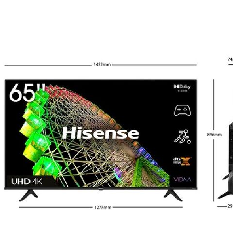 NY HISENSE 65" 4K LED TV 65A6BG