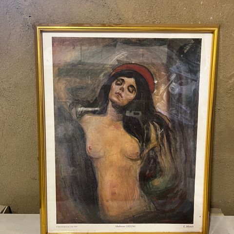 Madonna-trykk av Munch
