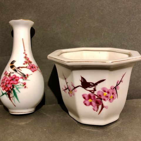 Kinesisk vase og potte