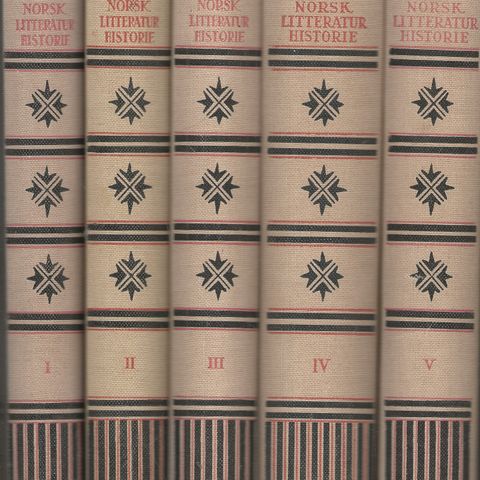 Norsk litteraturhistorie    - Aschehoug 1924-1937