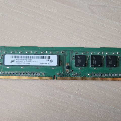 Micron 4GB DDR3 1Rx8 PC3-12800U