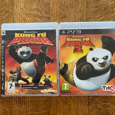 ps3 spill KUNG FU PANDA 1 / 2 barn