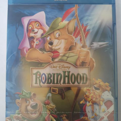 Robin Hood (Blu-ray 1973, Disney, i plast)