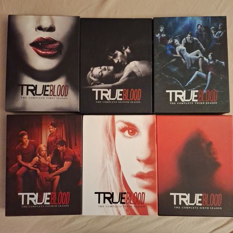 True blood sesonger på DVD selges
