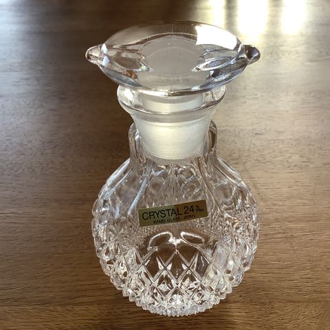 Vintage Decanter Vinegar KAMEI  Krystall Japanese CRYSTAL 24%pbo  11cmH240gr