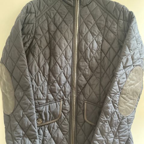 Barbour quilted jakke navy blue / blå str 36