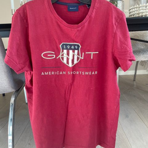 Gant T Skjorte str M Rød