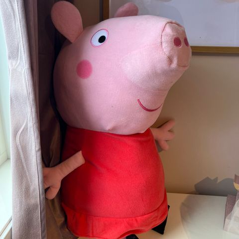 Stor Peppa Gris Bamse - 80 cm. som ny.