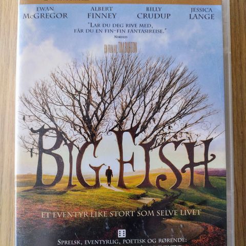 Dvd. Big Fish. Tim Burton. Fantasy/Drama. Norsk tekst.