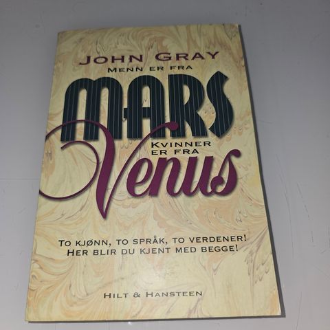 Menn er fra Mars, kvinner er fra Venus. John Gray
