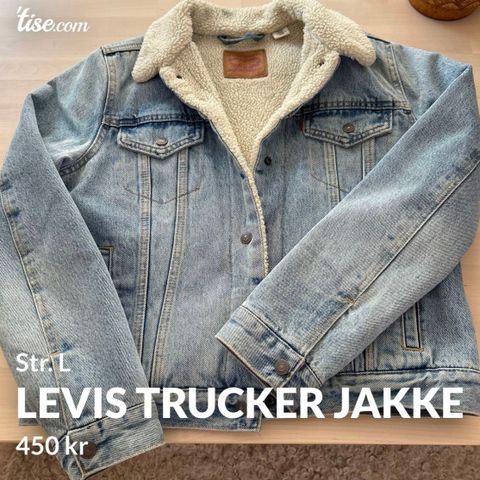 Levis Sherpa Trucker jakke str. L
