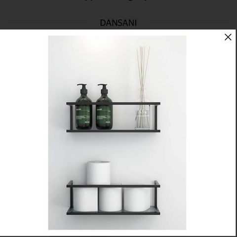 Baderomshylle - Dansani flexible shelf