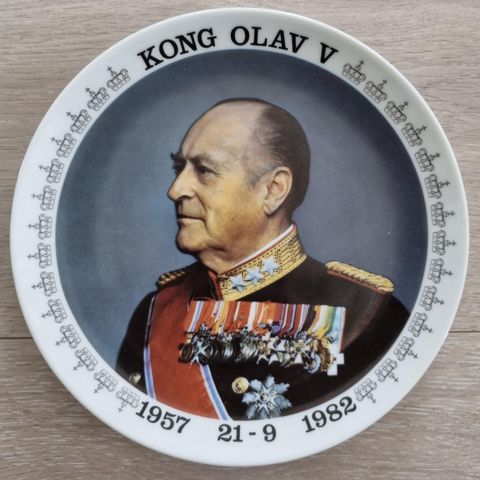 Samleplatte Kong Olav V 🌺