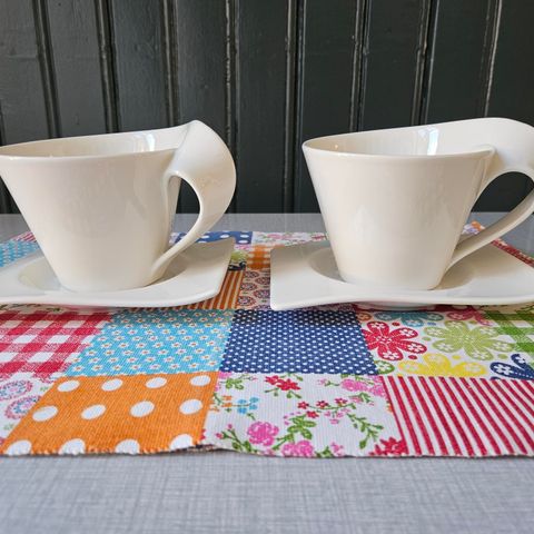 Villeroy & Boch New Wave kaffe / cappuchino kopp og tefat