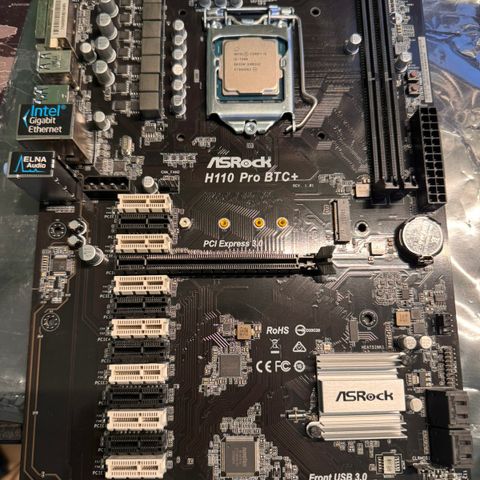 Asrock H110 Pro BTC+ Hovedkort + i5-7400 CPU