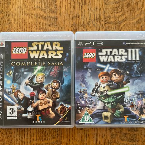 ps3 spill STAR WARS THE COMPLETE SAGA / 3 III barn