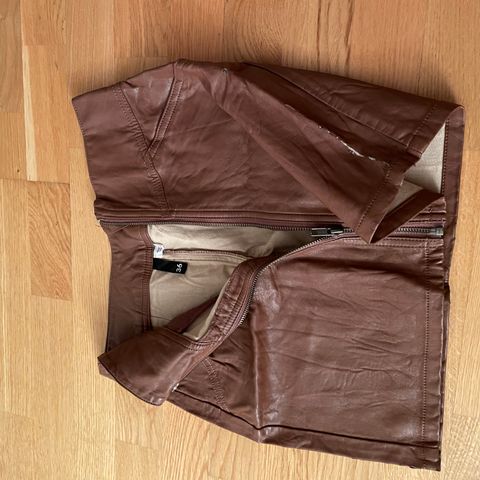 Miniskirt brown (leather type)