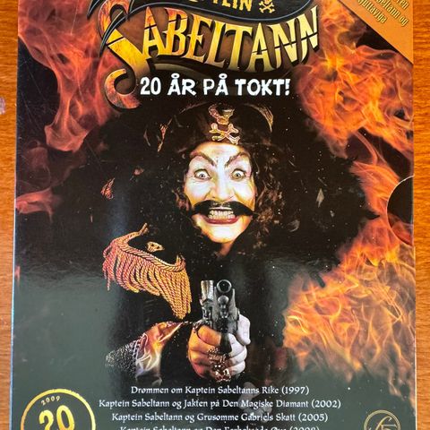 kaptein sabeltann 20 år på tokt! dvd 🚨SJELDEN!!