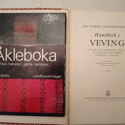 OPPDATERT: Bøker om veving og vevnad (1909-1999))