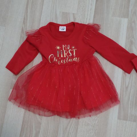 NY "My first Christmas"-julekjole til baby