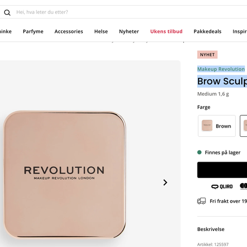Makeup Revolution Brow Sculpt Kit - Brown