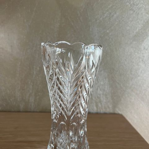 Glass vase.