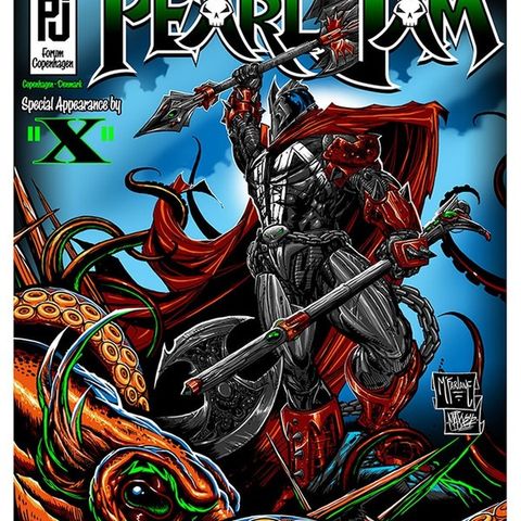 Pearl Jam København 2012 Todd McFarlane plakat