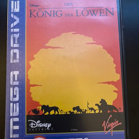 Sega Megadrive spill - Lion King / Løvenes Konge