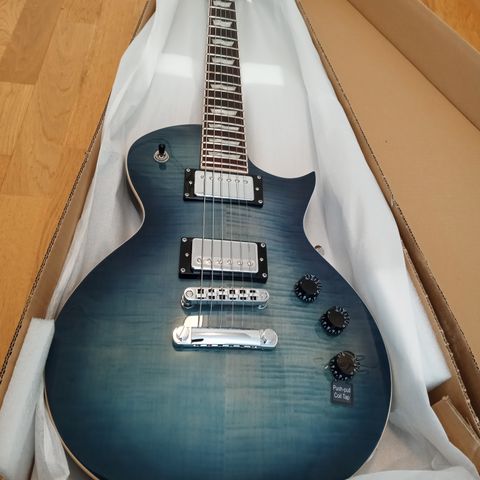 Selger Helt Ny El.Gitar LTD EC-256 FM Cobalt Blue