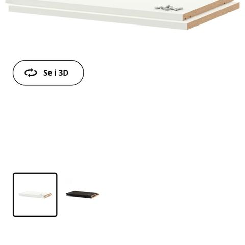 Div Ikea metod hyller 40 og 60 cm bredde