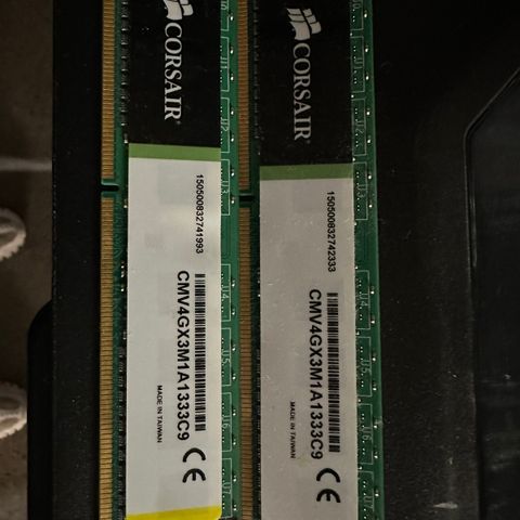 RAM Corsair 2 stk