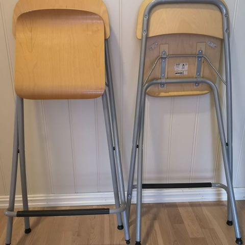 KAN LEVERE RASK! IN VERY GOOD SHAPE IKEA`S FRANKLIN Bar Stools with backres