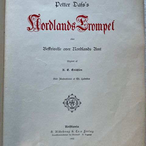 Petter Dass «Nordlands trompet» 1892