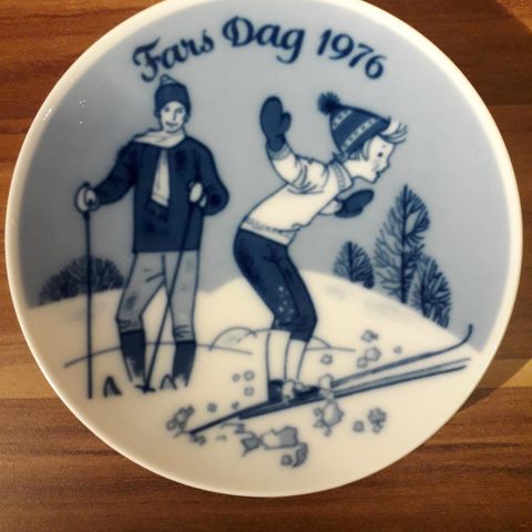 "Fars Dag 1976" Porsgrund Porselen platte