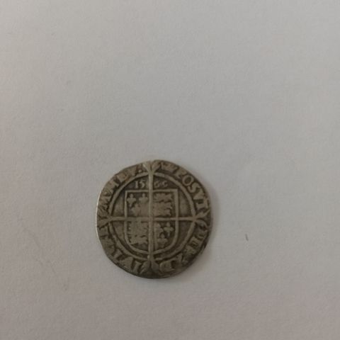 Dronning Elizabeth I sixpence - 1569