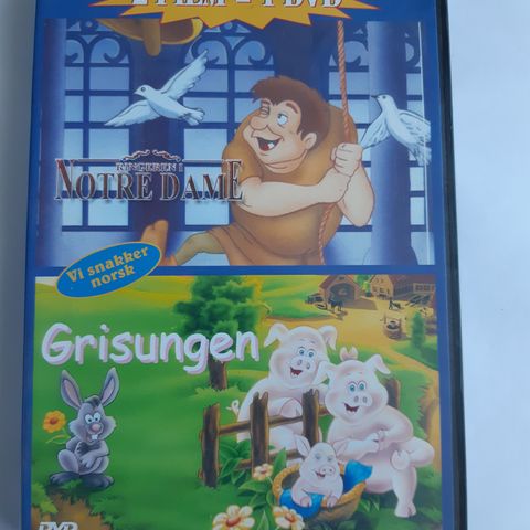 Ringeren i Notre Dame og Grisungen DVD (2 filmer i 1)