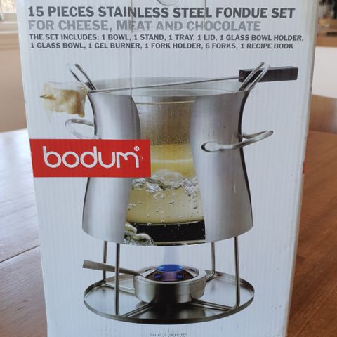 Bodum fondue-sett i rustfritt stål