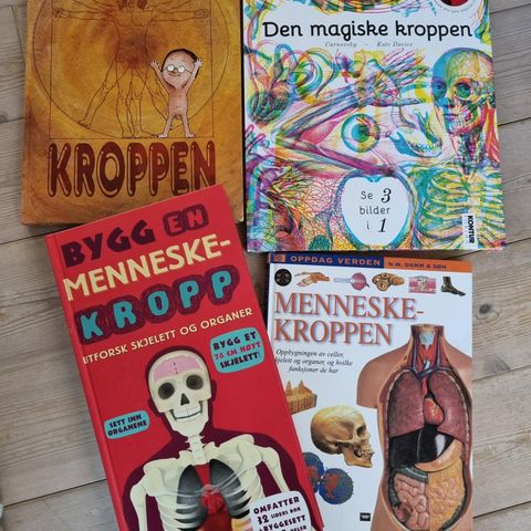 📚 Barnebøker om kroppen, fra 35 kr