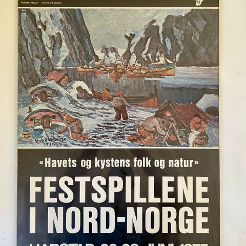 Vintage plakat - Festspillene i Nord-Norge 1975