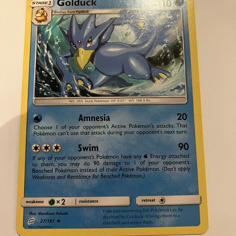 Golduck 27/181 Pokemon kort