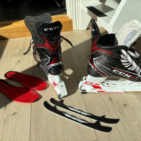 Hockey CCM FT2 Skøyter str. 6D (40.5)  + StepSteel