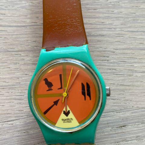 Swatch klokke1986 samlerobjekt dameklokke - Horus/Egypt