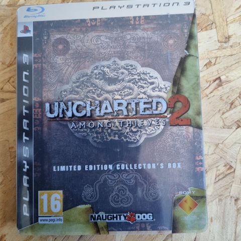 Strøkent PS3 Steelbook Uncharted 2 Among Thieves Limited Edition Collector's Box